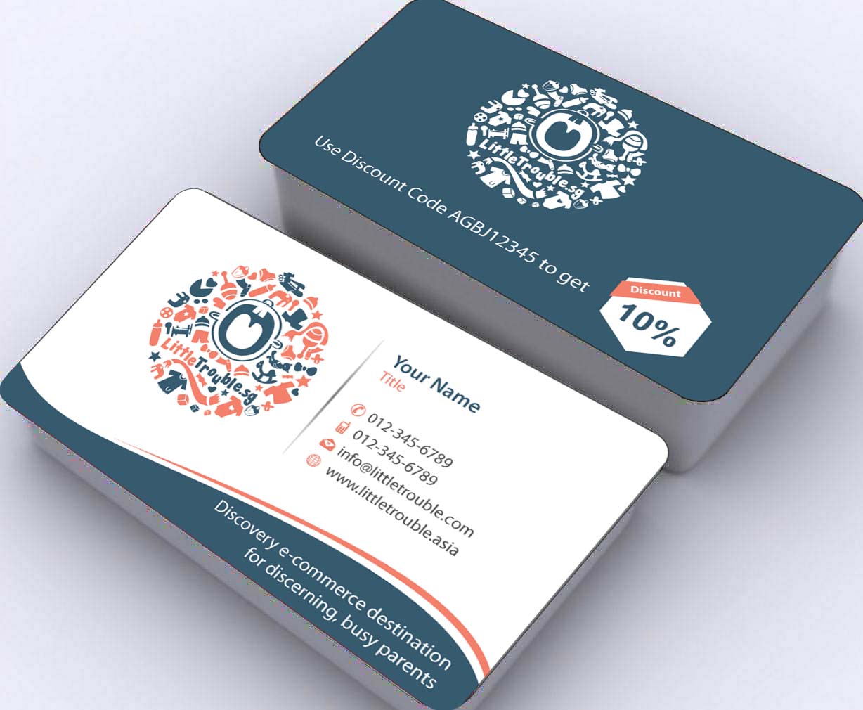 Business Card Design by Sbss for Little Trouble | Design #3985731