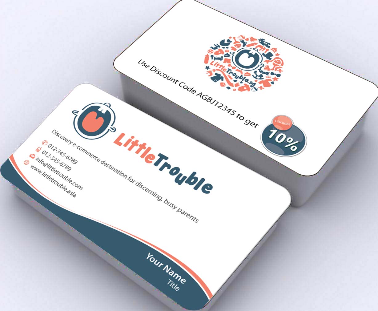 Business Card Design by Sbss for Little Trouble | Design #3985735