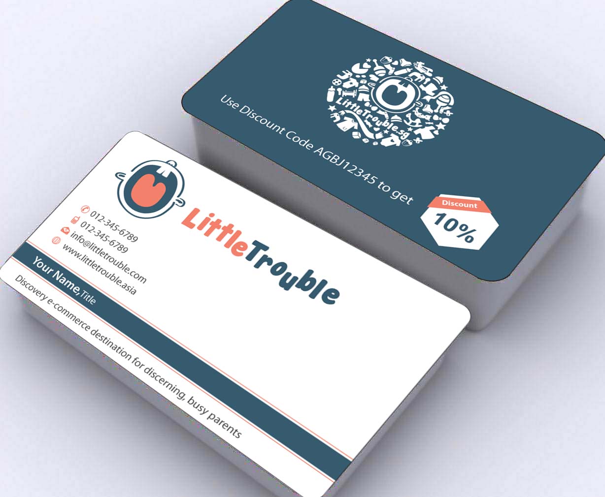 Business Card Design by Sbss for Little Trouble | Design #3985736