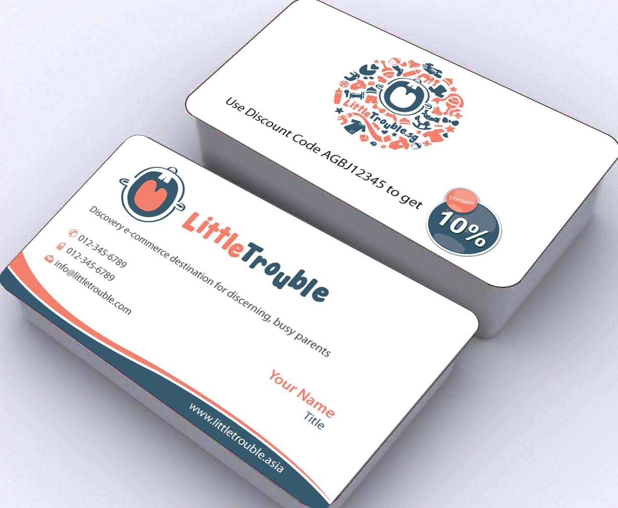 Business Card Design by Sbss for Little Trouble | Design #3985743