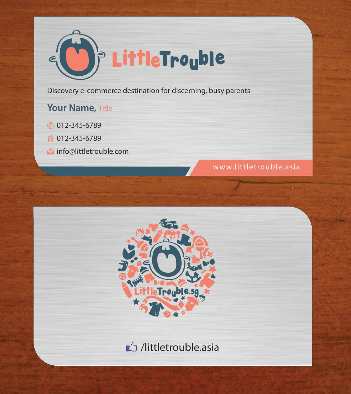 Business Card Design by Sbss for Little Trouble | Design #3985745