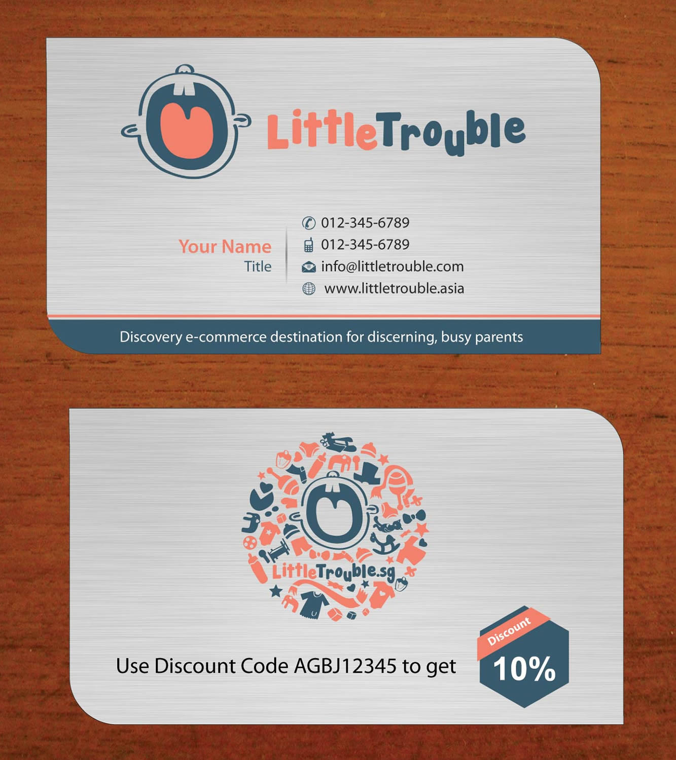 Visitenkarten-Design von Sbss für Little Trouble | Design #3985754