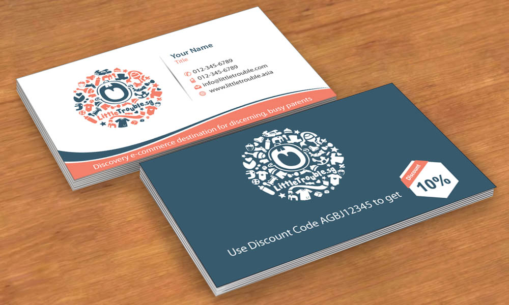 Business Card Design by Sbss for Little Trouble | Design #3987901