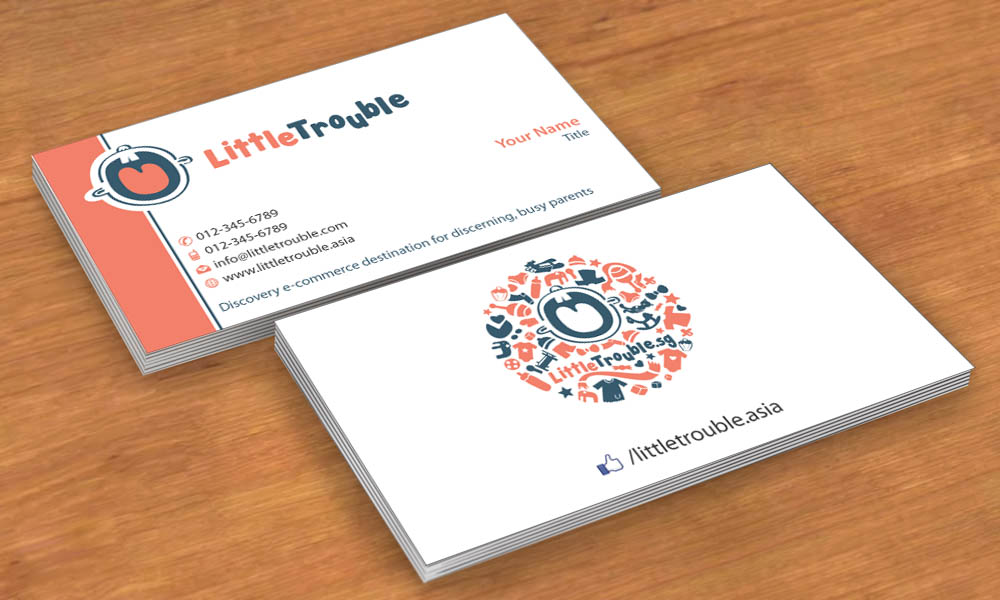 Business Card Design by Sbss for Little Trouble | Design #3987923