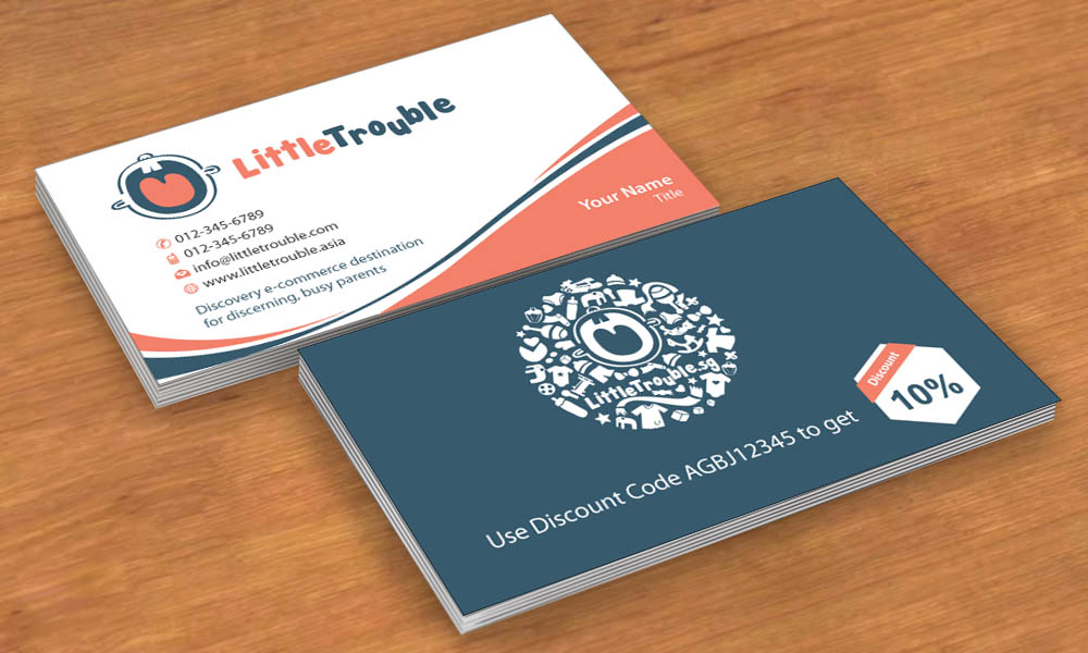 Business Card Design by Sbss for Little Trouble | Design #3987927