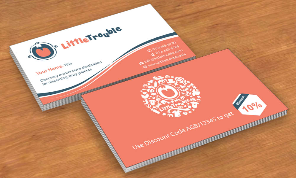 Diseño de Tarjeta de Presentación por Sbss para Little Trouble | Diseño #3987933