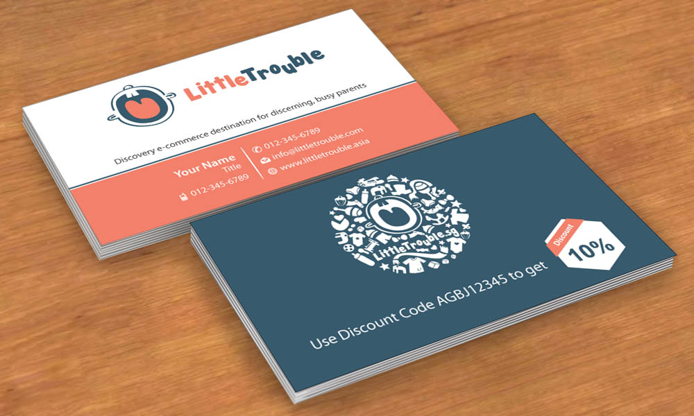 Business Card Design by Sbss for Little Trouble | Design #3987938
