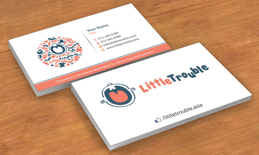 Business Card Design by Sbss for Little Trouble | Design #3987939