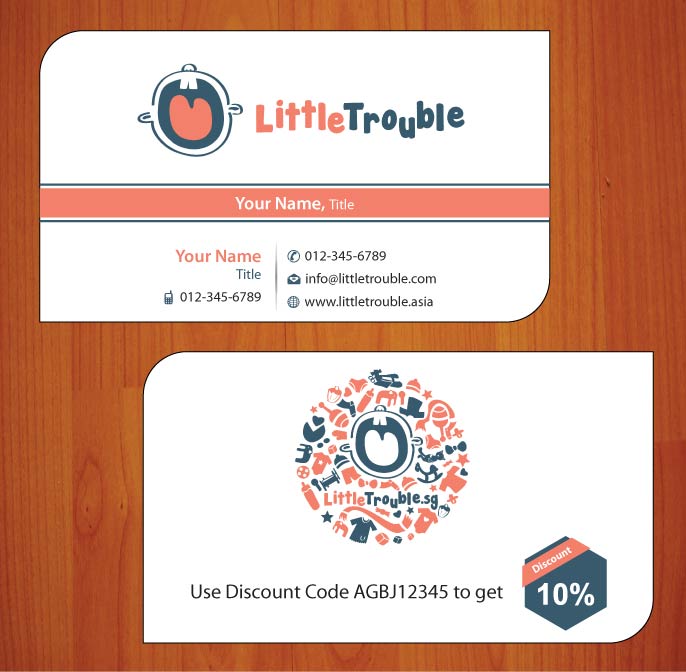 Business Card Design by Sbss for Little Trouble | Design #3987953