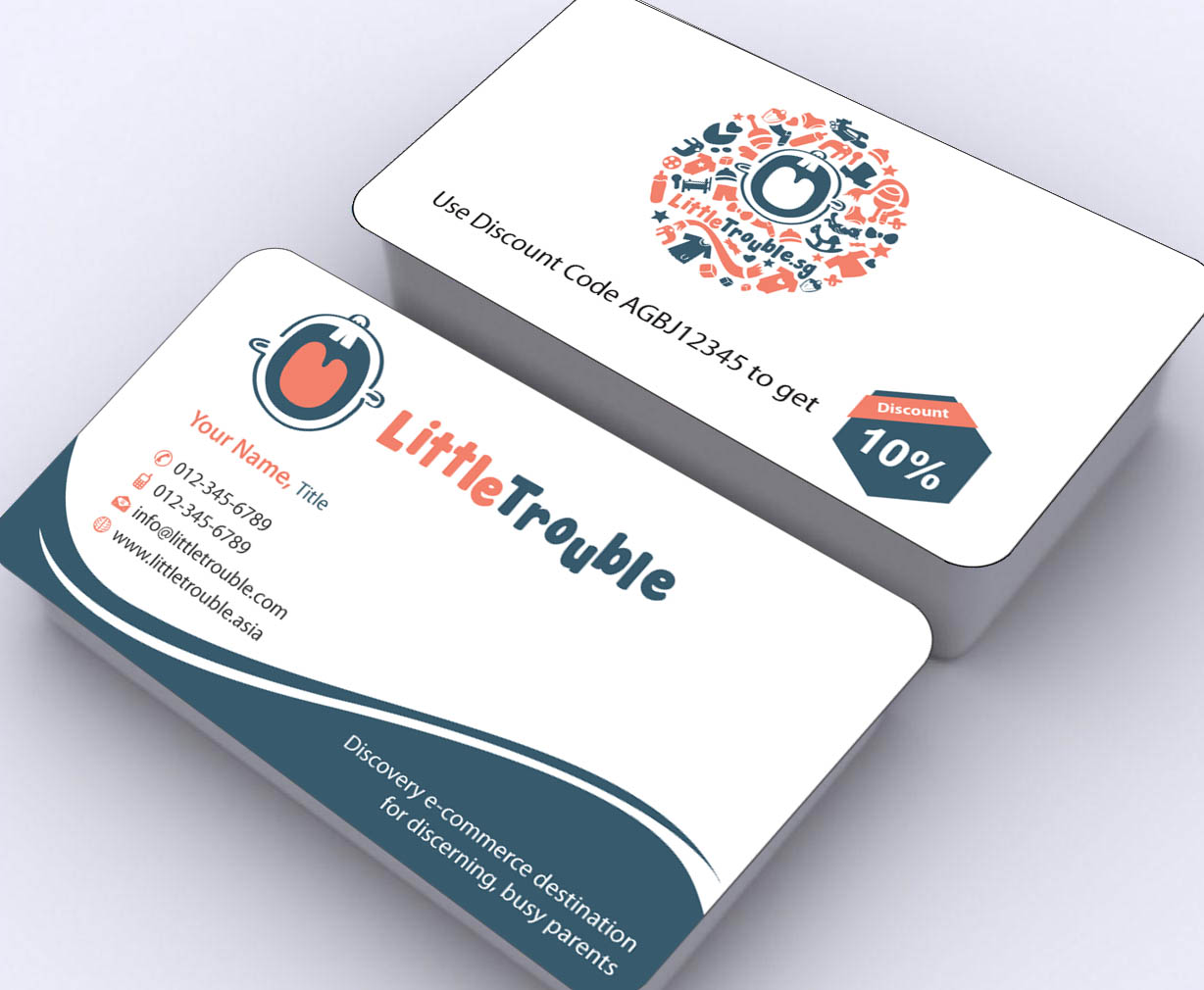 Diseño de Tarjeta de Presentación por Sbss para Little Trouble | Diseño #3987960