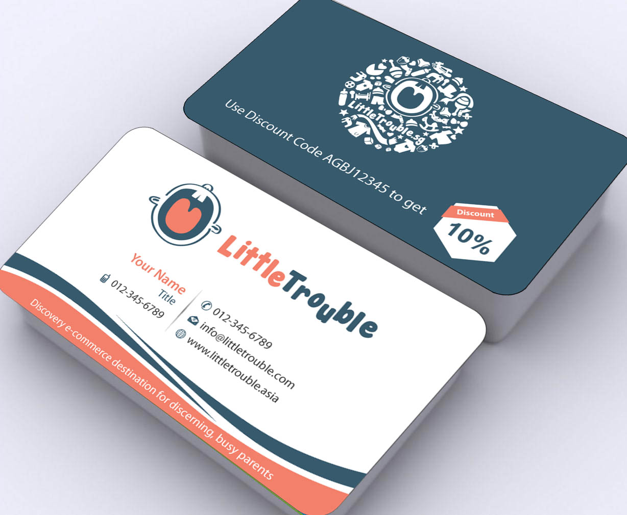 Diseño de Tarjeta de Presentación por Sbss para Little Trouble | Diseño #3987963