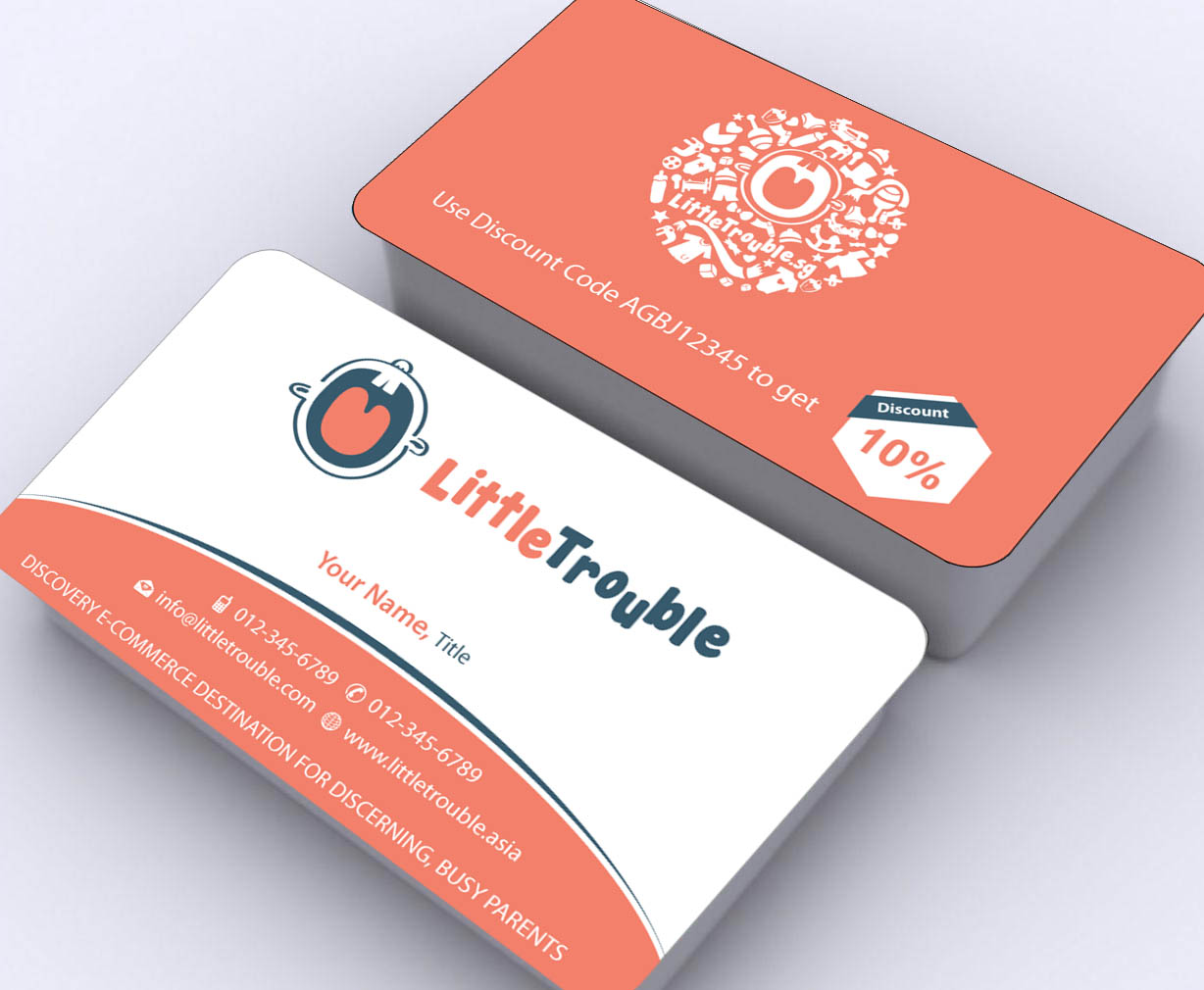 Diseño de Tarjeta de Presentación por Sbss para Little Trouble | Diseño #3987965