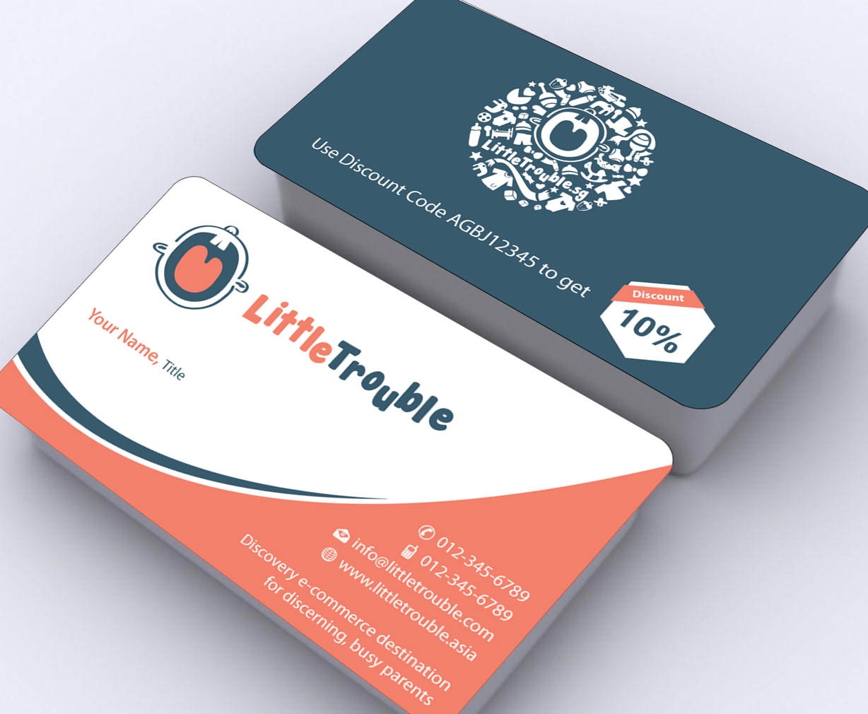 Business Card Design by Sbss for Little Trouble | Design #3987971