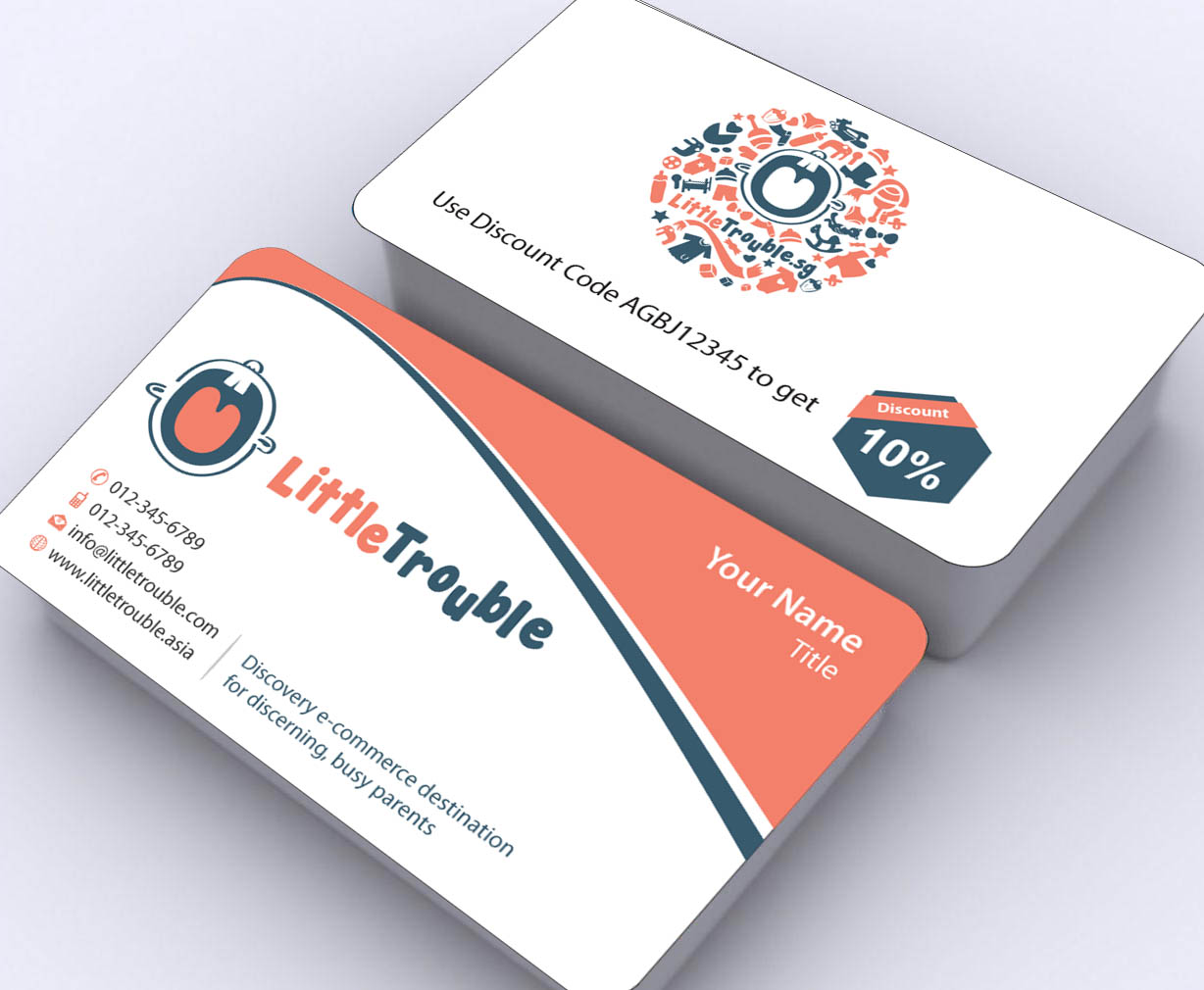 Diseño de Tarjeta de Presentación por Sbss para Little Trouble | Diseño #3987973