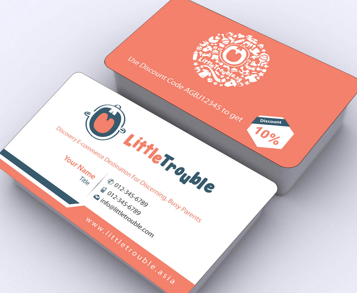 Diseño de Tarjeta de Presentación por Sbss para Little Trouble | Diseño #3987975