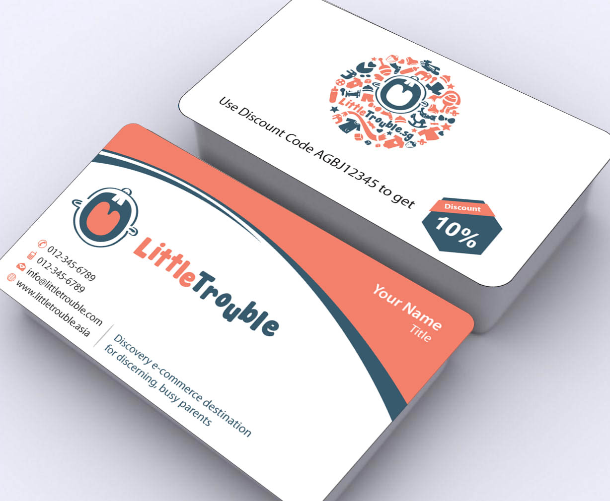 Business Card Design by Sbss for Little Trouble | Design #3987981