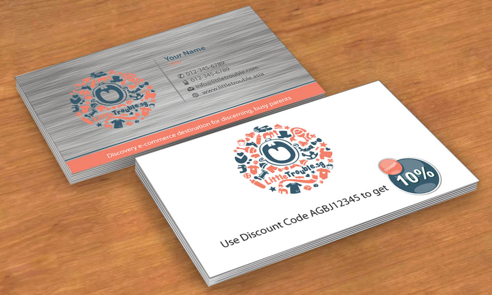 Business Card Design by Sbss for Little Trouble | Design #3987990