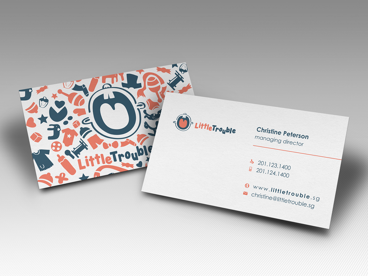 Business Card Design by HYPdesign for Little Trouble | Design #3987379