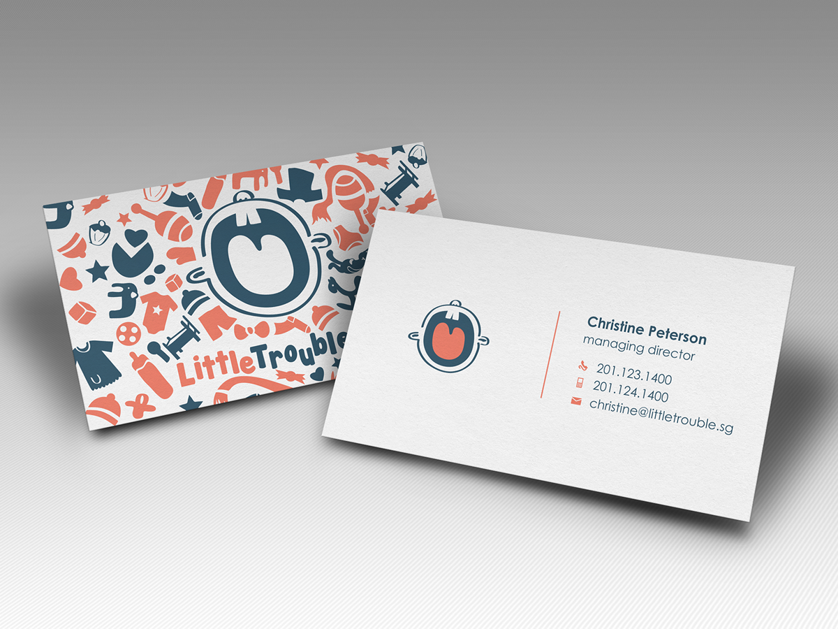 Business Card Design by HYPdesign for Little Trouble | Design #3987407