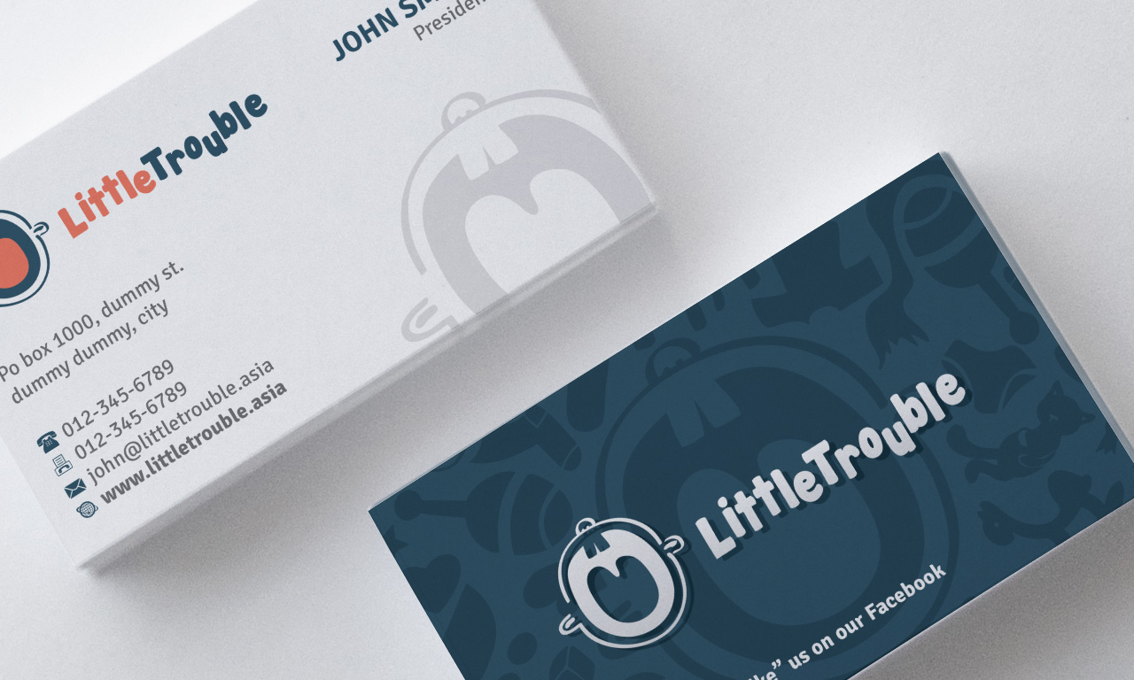 Business Card Design by yellowpixell for Little Trouble | Design #3982523