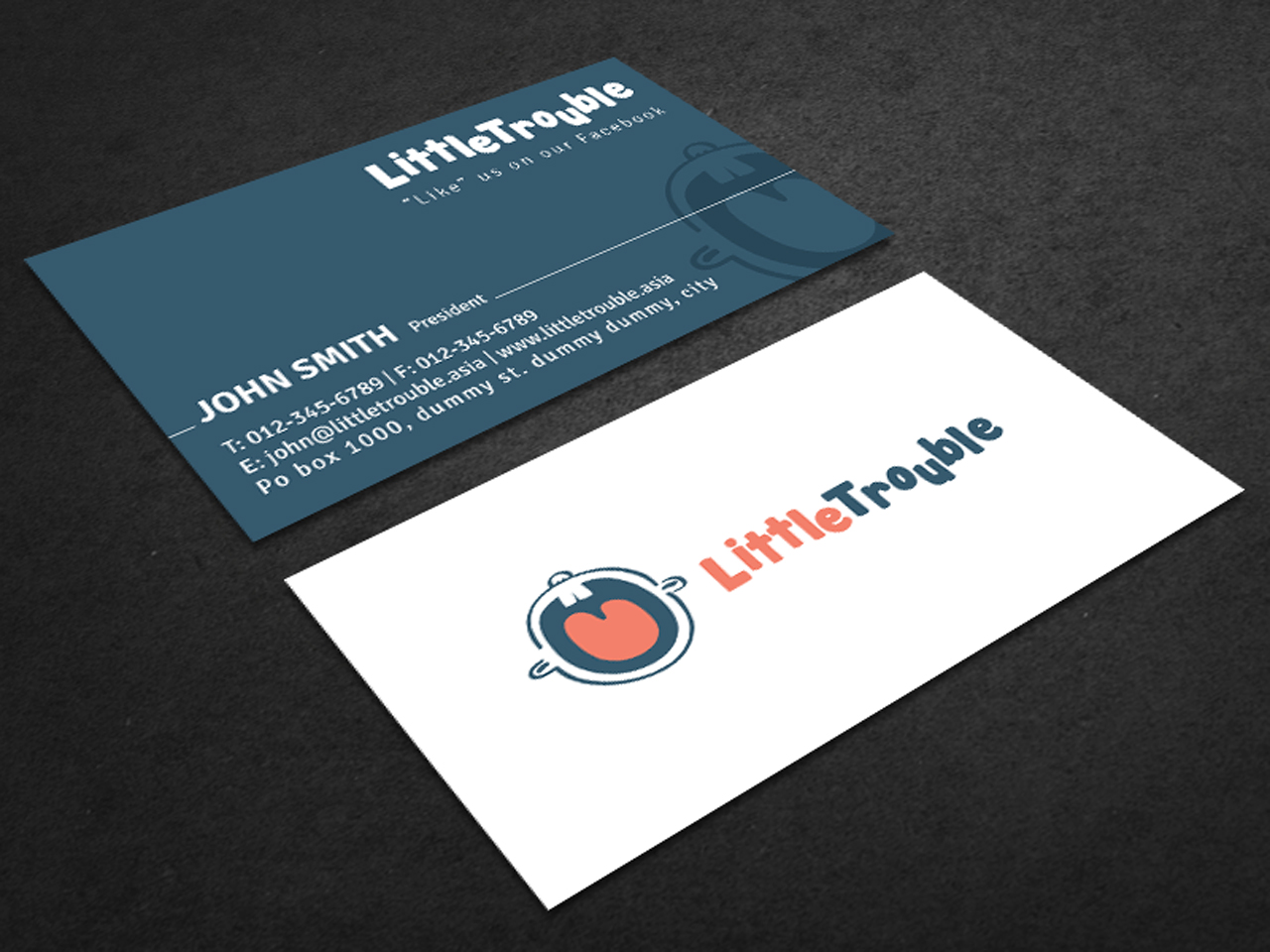 Business Card Design by yellowpixell for Little Trouble | Design #3988718