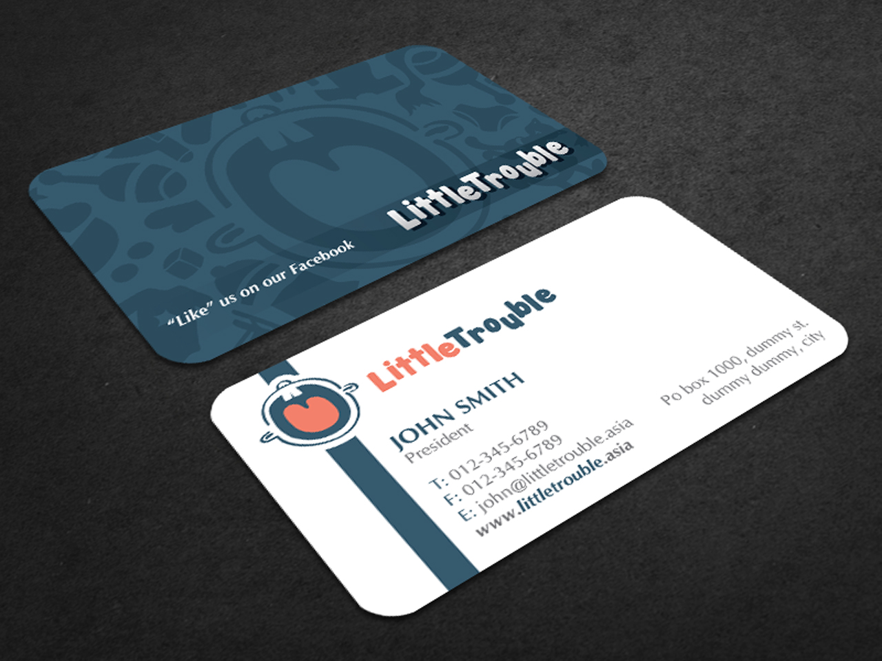 Business Card Design by yellowpixell for Little Trouble | Design #3988720