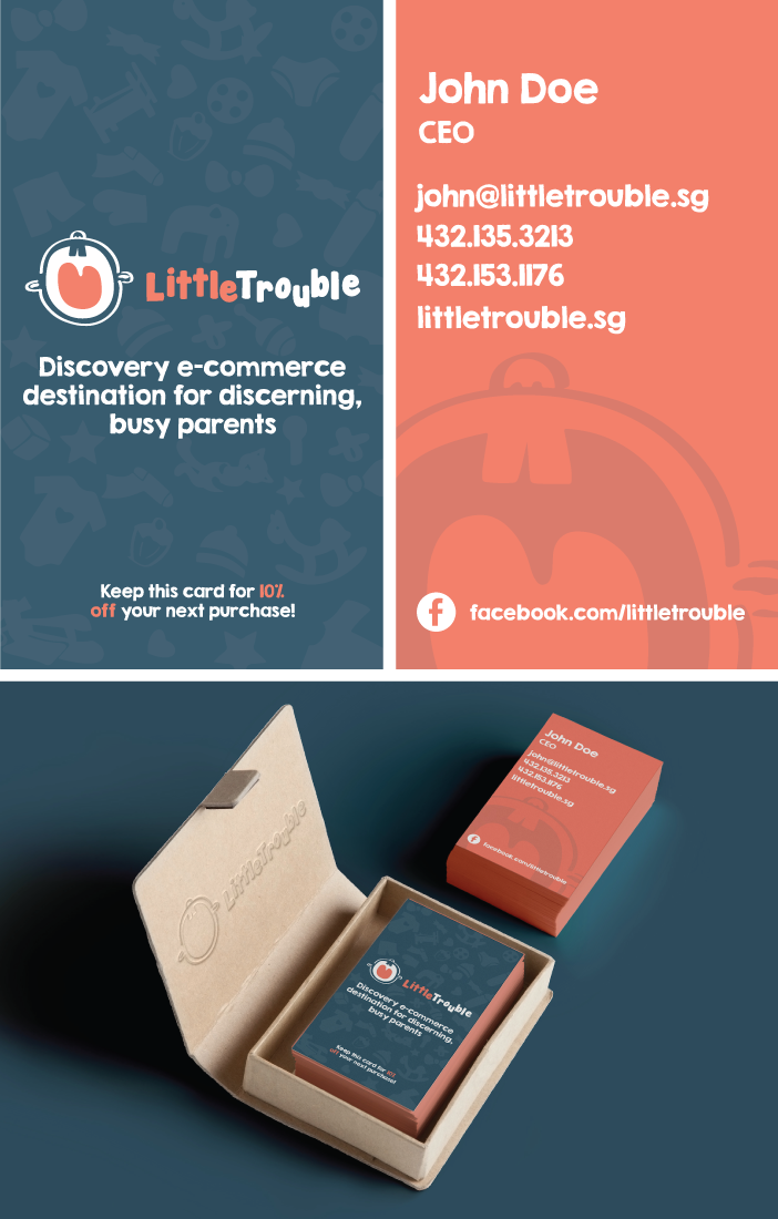 Visitenkarten-Design von Esemsee für Little Trouble | Design #4031177