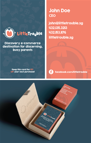 Diseño de Tarjeta de Presentación por Esemsee para Little Trouble | Diseño #4031177