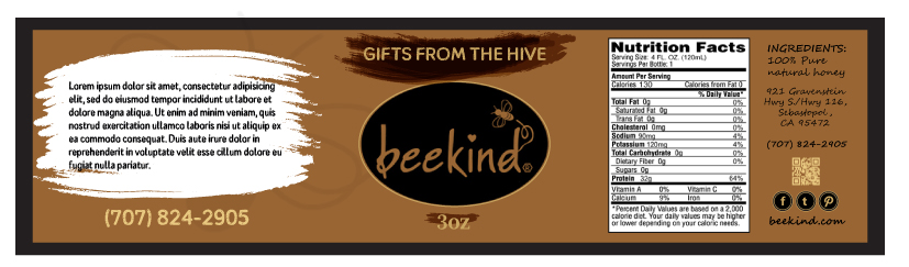 Label Design by UrbainFX for Beekind | Design #5255458
