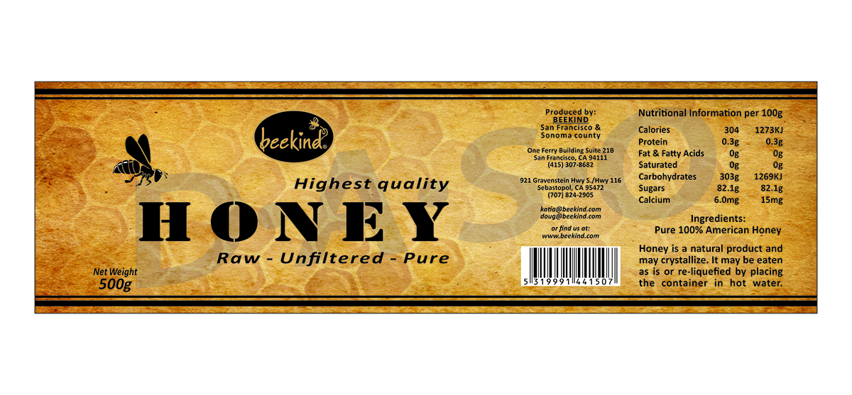 Label Design by DASO for Beekind | Design #4091315