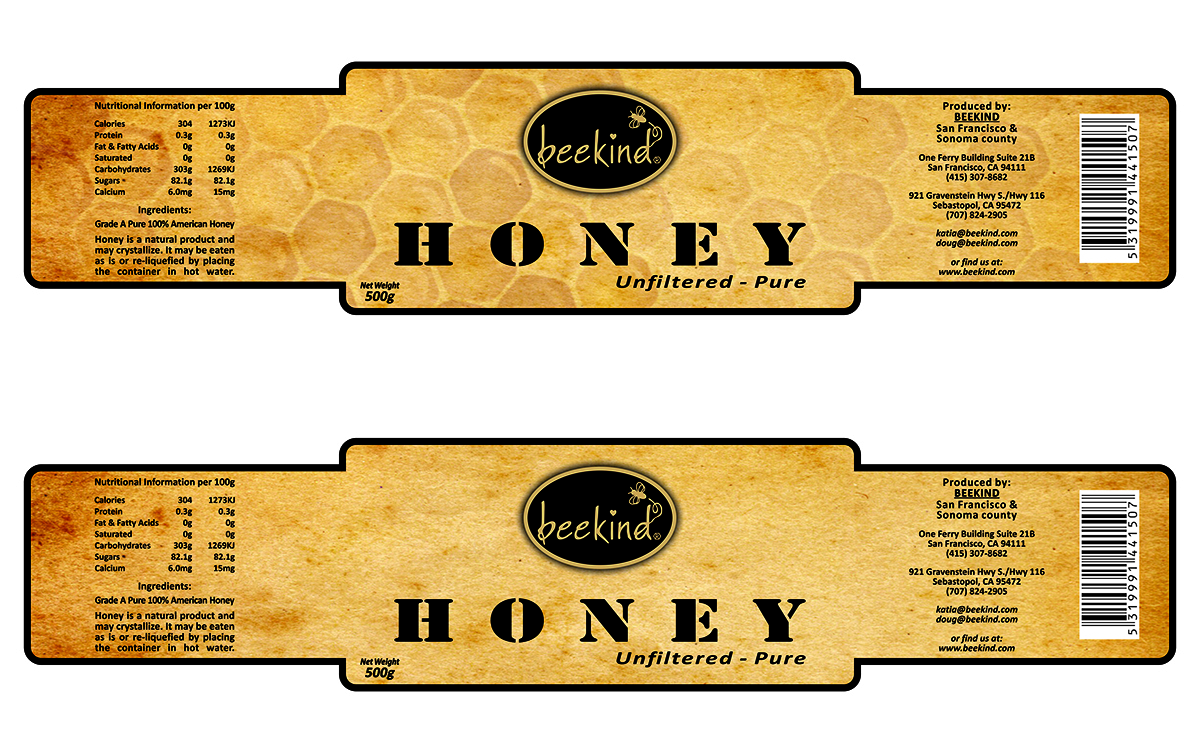 Label Design by DASO for Beekind | Design #5245089