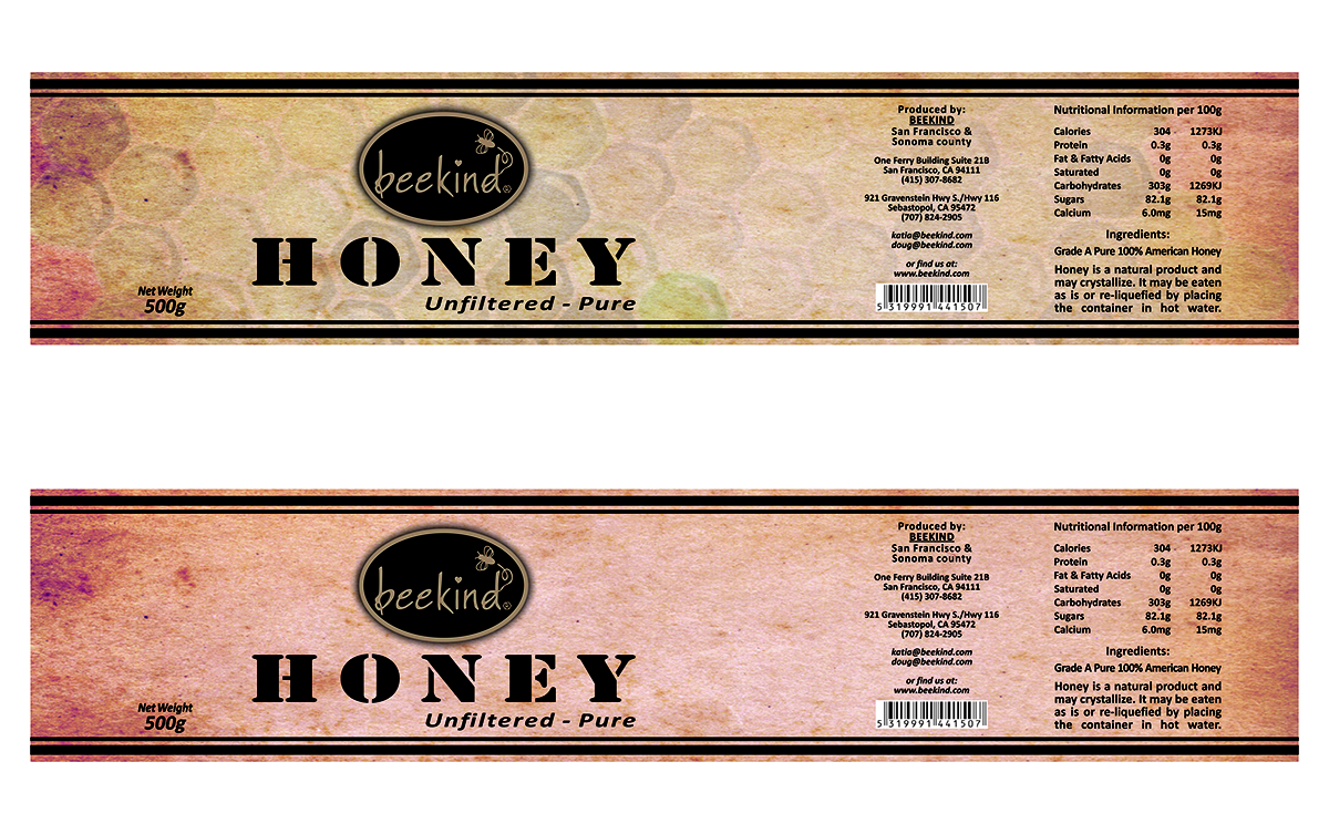 Label Design by DASO for Beekind | Design #5245095