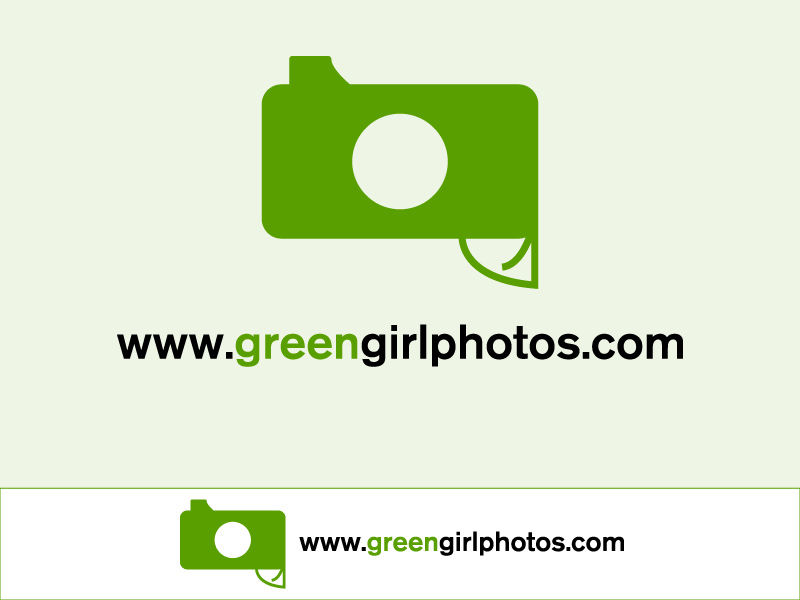 Logo Design by left field designs for Green Girl Photos | Design #142867