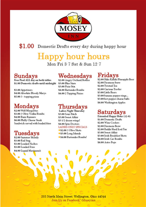 Flyer Design by Nad for Mosey Inn | Design: #3980538