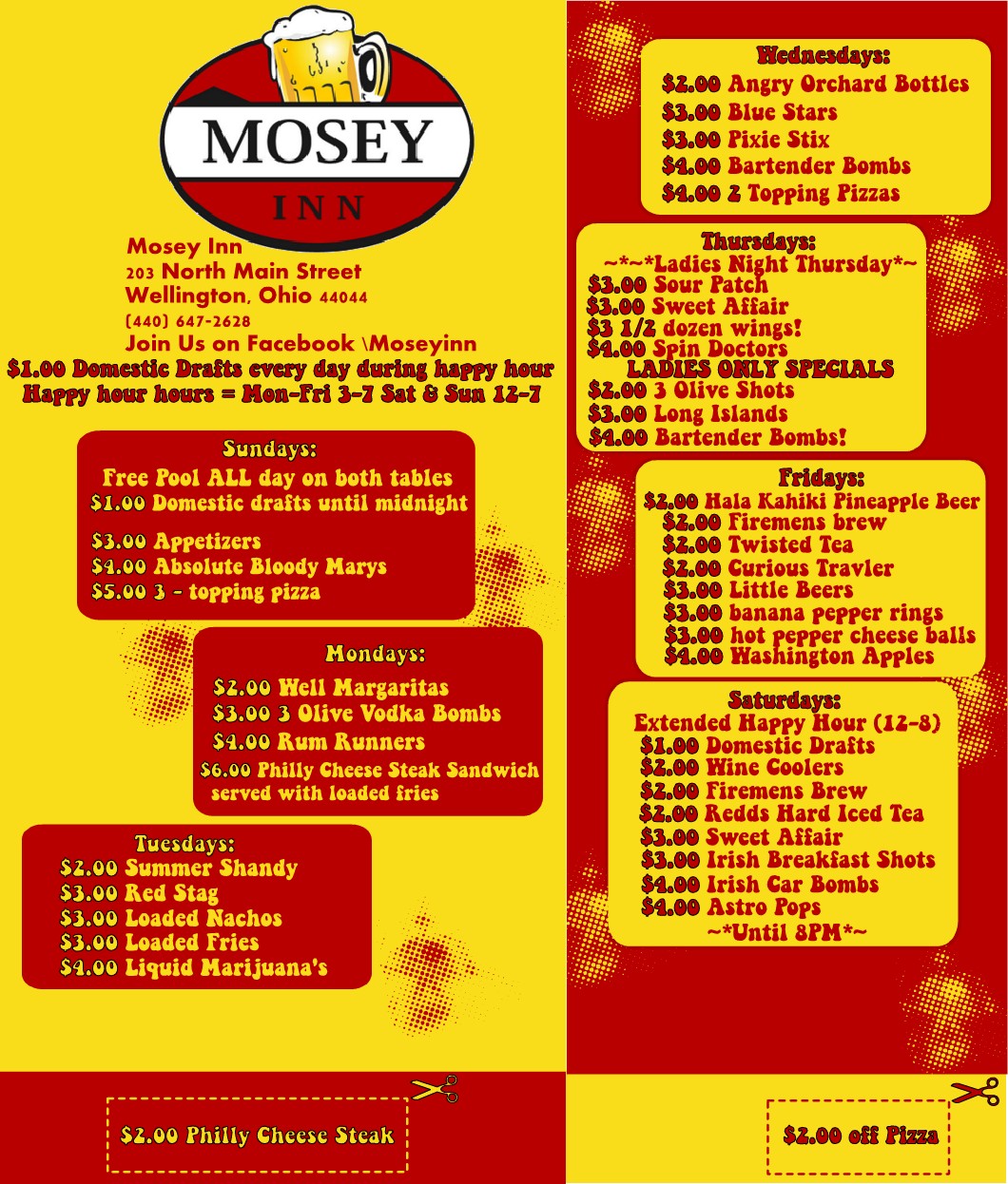 Design de Flyer par shelly2340 pour Mosey Inn | Design #3990710