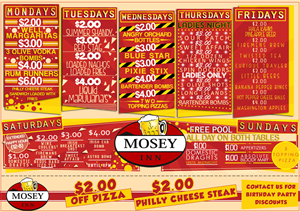 Flyer-Design von SFD  für Mosey Inn | Design #4105885
