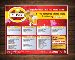 Mosey Inn Weekly Special Flyer | Flyer-Design von meet007
