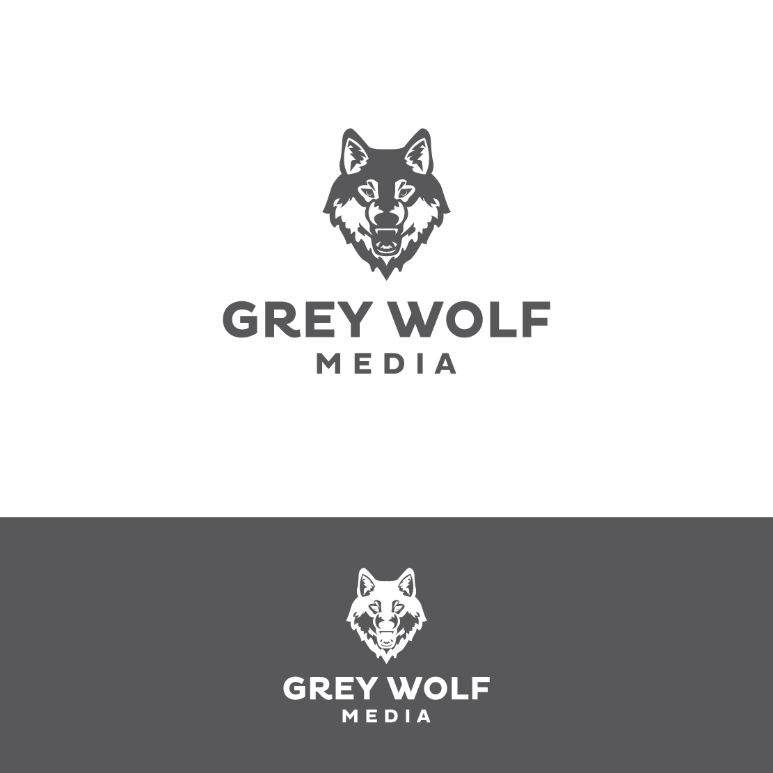 Logo Design by Markelof for Grey Wolf Media | Design #4041479