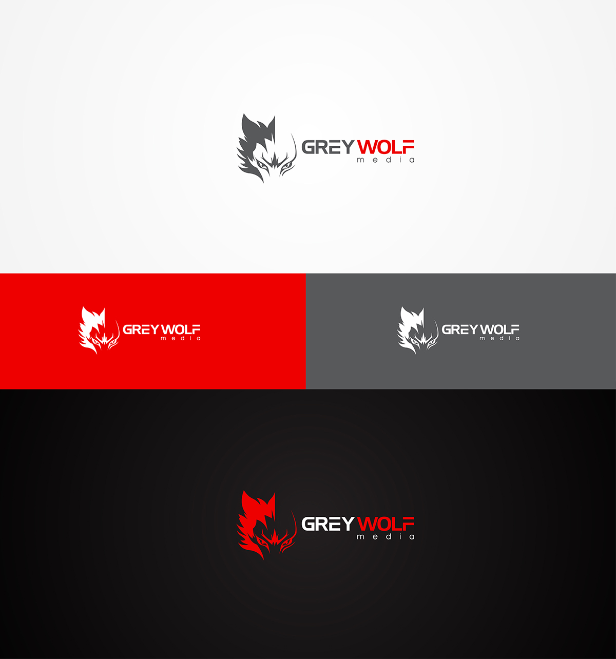 Logo Design by makkao design for Grey Wolf Media | Design: #3997446