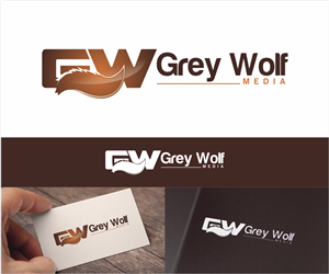 Logo Design by ninisdesign for Grey Wolf Media | Design #3998046