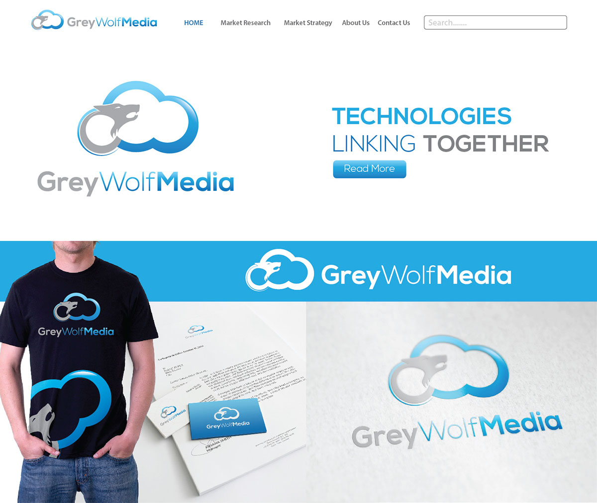Diseño de Logo por TechWise para Grey Wolf Media | Diseño #3992611