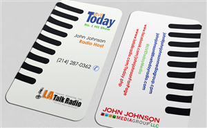Diseño de Tarjeta de Presentación por SAIFUL 7 para LIVE Today Radio with John Johnson | Diseño #4023099