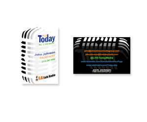 Business Card Design by Sindelar Jaroslav for LIVE Today Radio with John Johnson | Design: #4057585