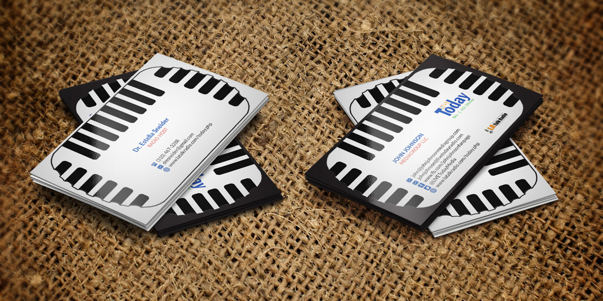 Business Card Design by nuhanenterpriseIT for LIVE Today Radio with John Johnson | Design #4016679