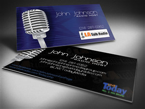 Business Card Design by FutureDesigne for LIVE Today Radio with John Johnson | Design: #4025032