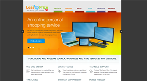 Custom Graphic Design For Online Shopping Service Homepage