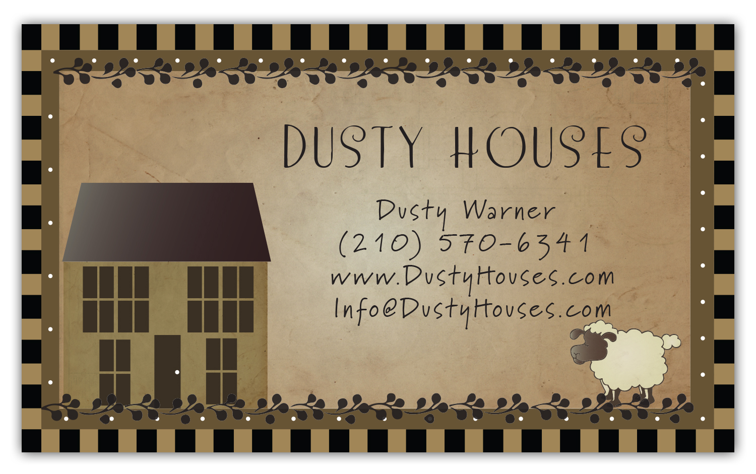 Business Card Design by Amrita Das for Dusty Houses | Design #3985060