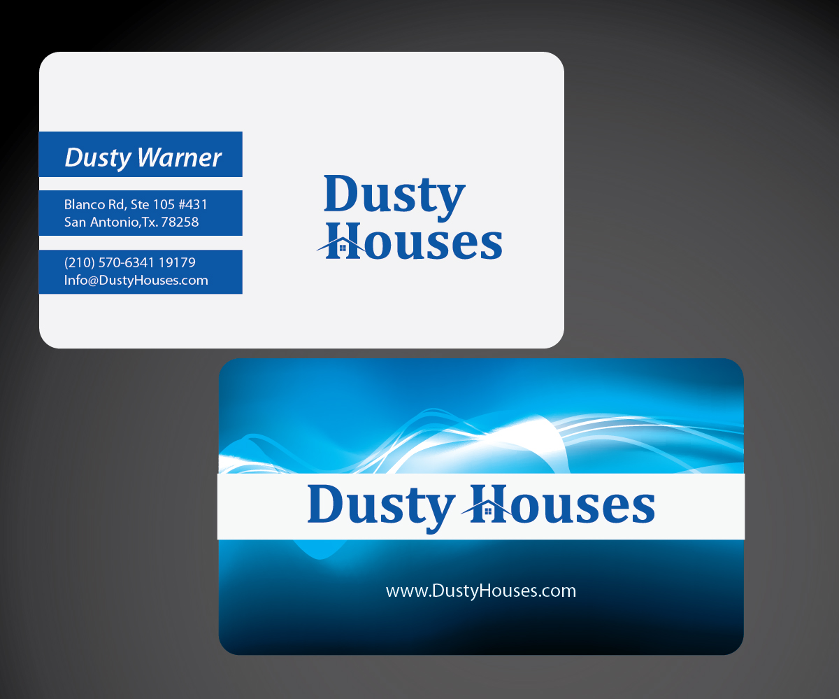 Business Card Design by joliau for Dusty Houses | Design #3996435