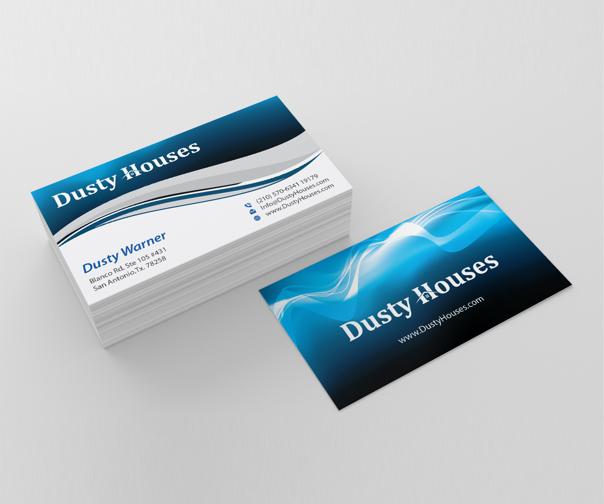 Business Card Design by joliau for Dusty Houses | Design #3996468