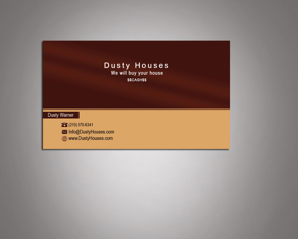 Business Card Design by vishvakarmain for Dusty Houses | Design #3984841